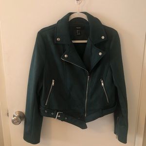 Forever 21 Faux Suede Biker Jacket